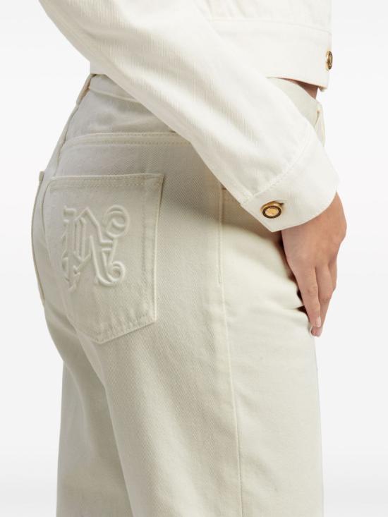  팜앤젤스 데님 스트레이트 팬츠 스트레이트 팬츠 PWYB032R24DEN003 0303 OFF WHITE OFF WHITE - PALM ANGELS