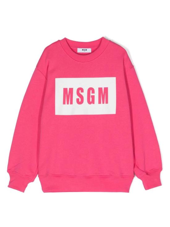  [키즈] 엠에스지엠 트레이닝 상의 S4MSJUSW021 044 FUCSIA