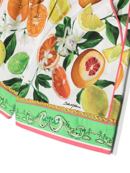  [키즈] 돌체앤가바나 쇼츠/버뮤다 L52Q33G7L9A HV5AN ARANCE LIMONI - DOLCE & GABBANA