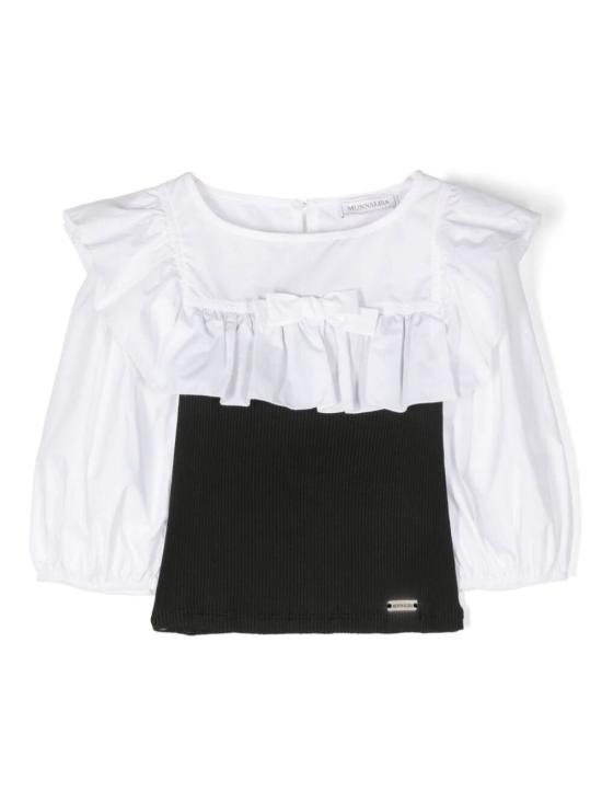 24SS [키즈] 모나리자 블라우스 17C3003116 9950 BIANCO NERO
