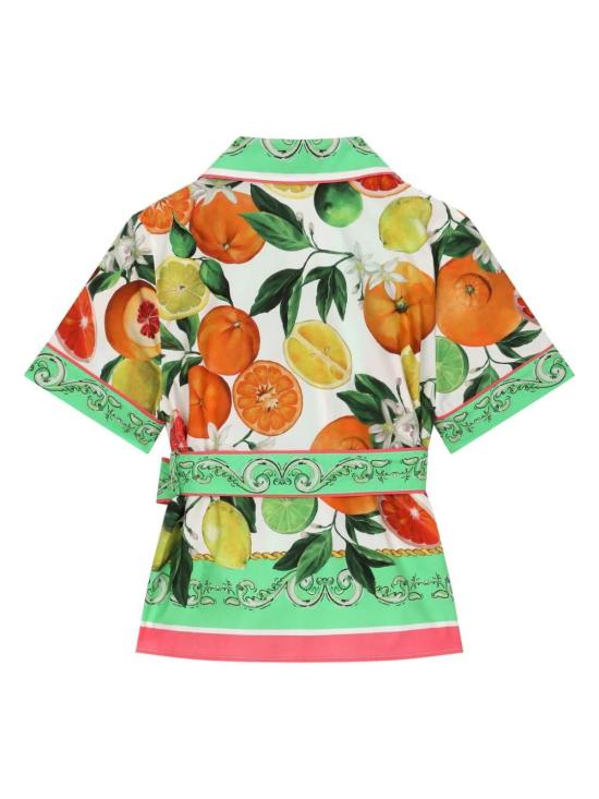 24SS [키즈] 돌체앤가바나 블라우스 L56S07G7L9A HV5AN ARANCE LIMONI - DOLCE & GABBANA