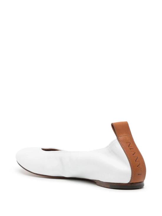 랑방 플랫 슈즈 FWBAMB02NAPAP24 00 WHITE - LANVIN