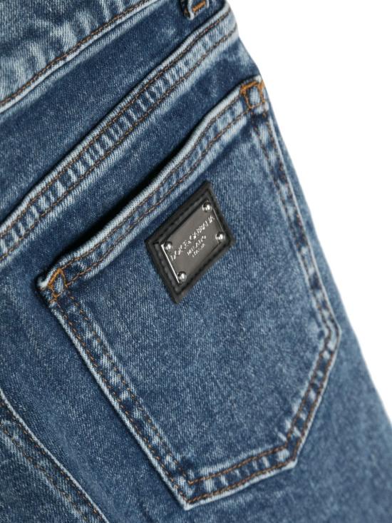  [키즈] 돌체앤가바나 데님 숏팬츠 L42Q37LDC27 B0013 BLU MARE - DOLCE & GABBANA