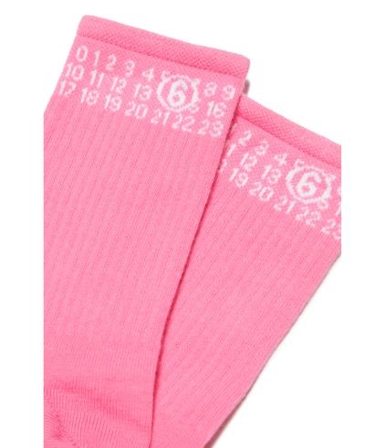 24FW [주니어] MM6 메종마르지엘라 발목 양말 M60571 MM045 M6300 Pink - MM6 MAISON MARGIELA