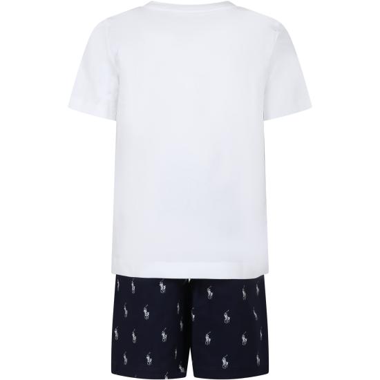 25FW [키즈] 랄프 로렌 캐주얼 세트 24SMRL9P0141 BCV BLUE - RALPH LAUREN