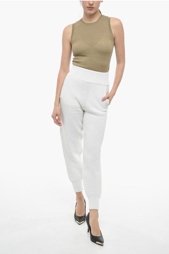  아트 에쎄이 트레이닝/조거 팬츠 AMYP500CO 110 White - ART ESSAY