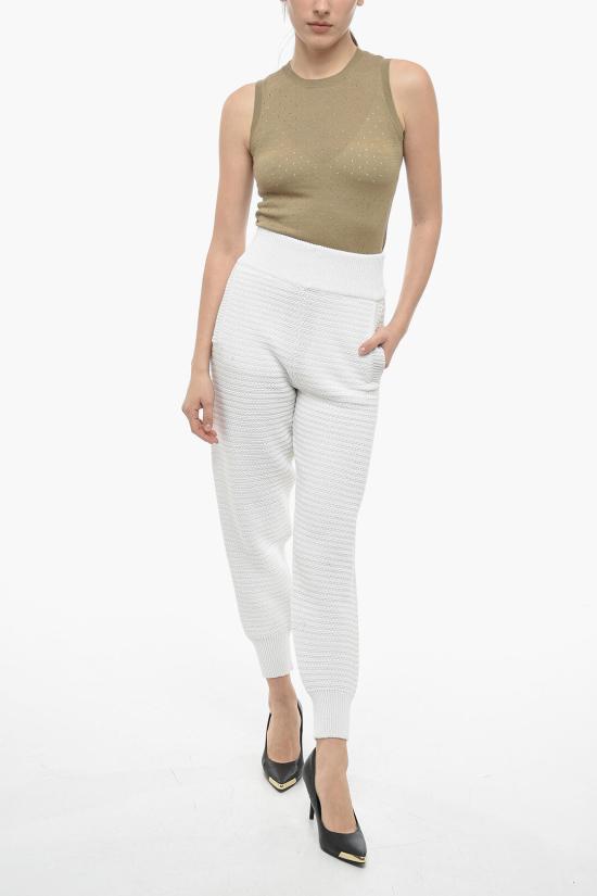  아트 에쎄이 트레이닝/조거 팬츠 AMYP500CO 110 White - ART ESSAY