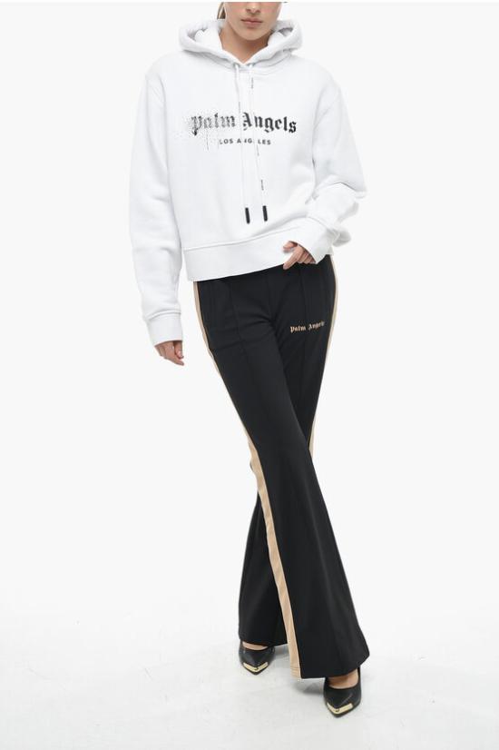  팜앤젤스 후드 티셔츠 PWBB022F22FLE0020110 Black White - PALM ANGELS