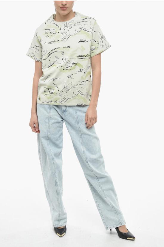  질샌더 반팔 티셔츠 J53GC0001J20040 193 Green - JIL SANDER