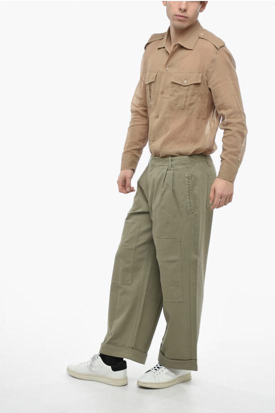  에트로 카고 팬츠 1W7801359 505 Military Green - ETRO