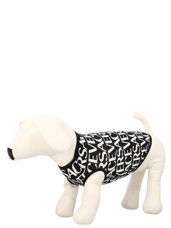 25FW 베르사체 홈 애견 코트 ZDOGTSH021A066172B020 White Black - VERSACE