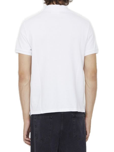  아미 스몰 하트 로고 폴로 셔츠 BFUPL001760 100 White - AMI