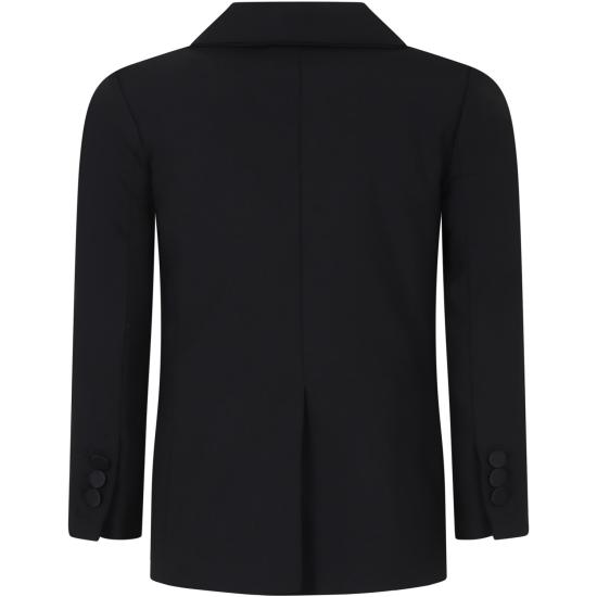 25FW [키즈] 디스퀘어드2 자켓 DQ2265 D0A8A D2J449U DQ900 BLACK - DSQUARED2