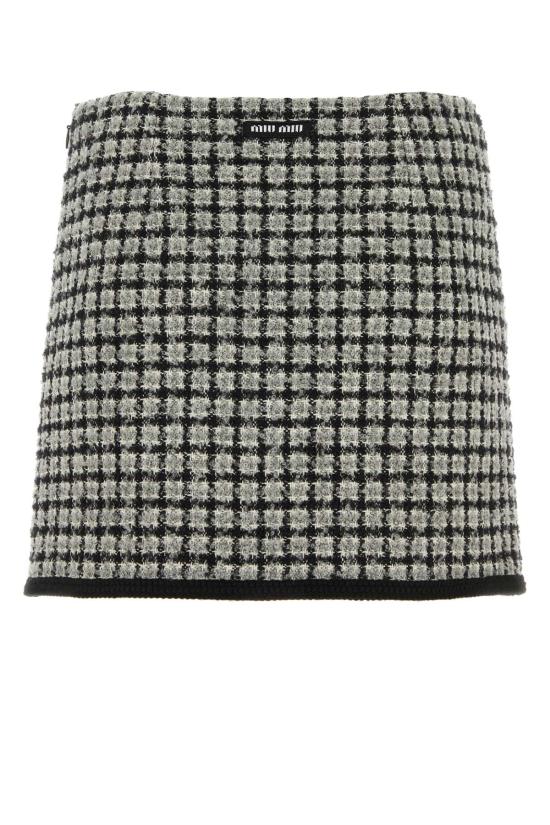  미우미우 / 여성 부클레 체크 미니 스커트 MG2054S23213LK F0964 Checked BPG - MIU MIU