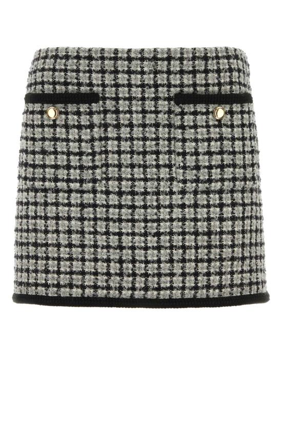  미우미우 / 여성 부클레 체크 미니 스커트 MG2054S23213LK F0964 Checked BPG