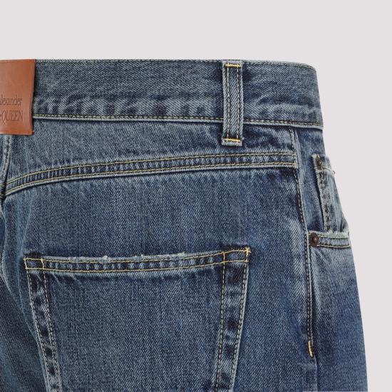  알렉산더 맥퀸 데님 팬츠 781770 QYAAU 4211 BLUE WASHED - ALEXANDER MCQUEEN