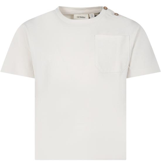  [키즈] 릴 아뜰리에 티셔츠 13228112 TURTLEDOVE IVORY