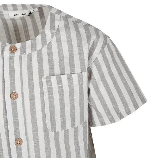  [키즈] Lil' atelier 패턴 셔츠 13228099 TURTLEDOVE IVORY - LIL ATELIER