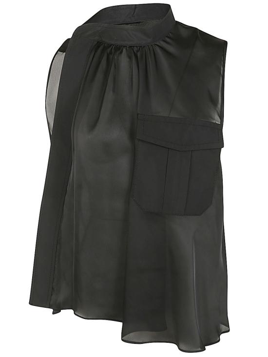  사카이 블라우스 24 07225 001 BLACK