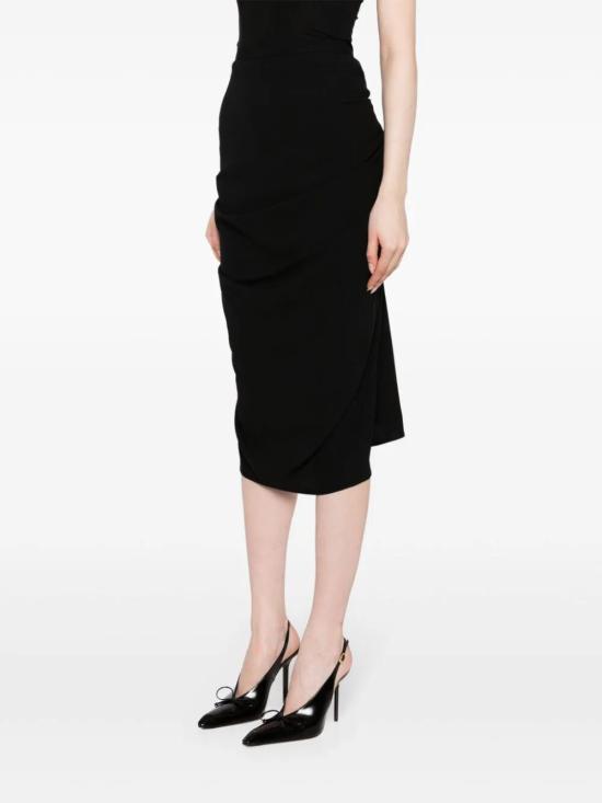  드리스 반 노튼 롱 스커트 241 010807 8314 900 BLACK - DRIES VAN NOTEN