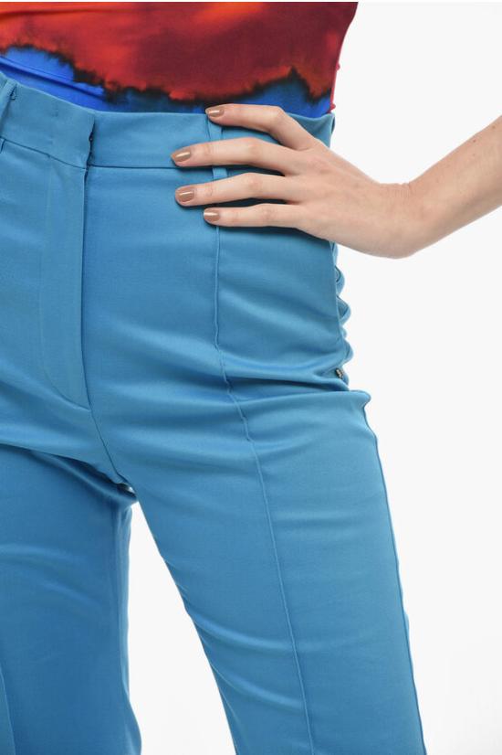  스포트막스 스트레이트 스트레이트 팬츠 21310721600 008 Blue - SPORTMAX