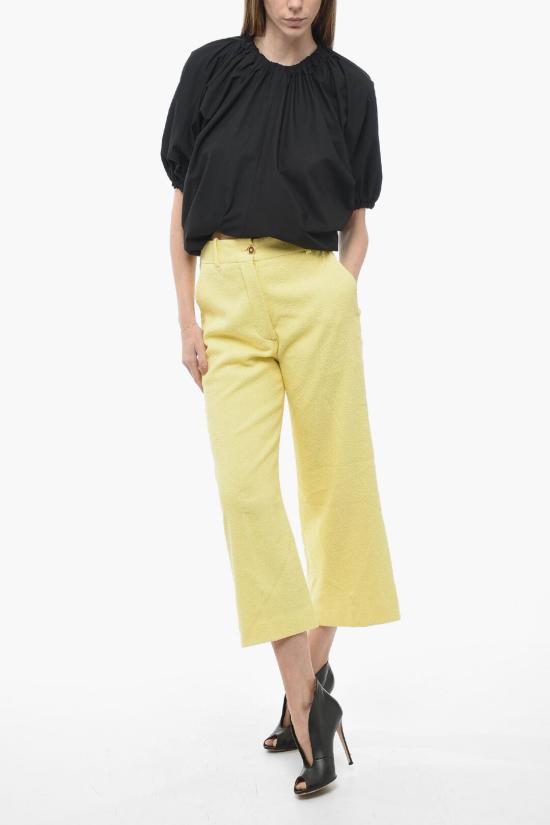  파투 크롭 팬츠 TR0010134 213M Yellow - PATOU