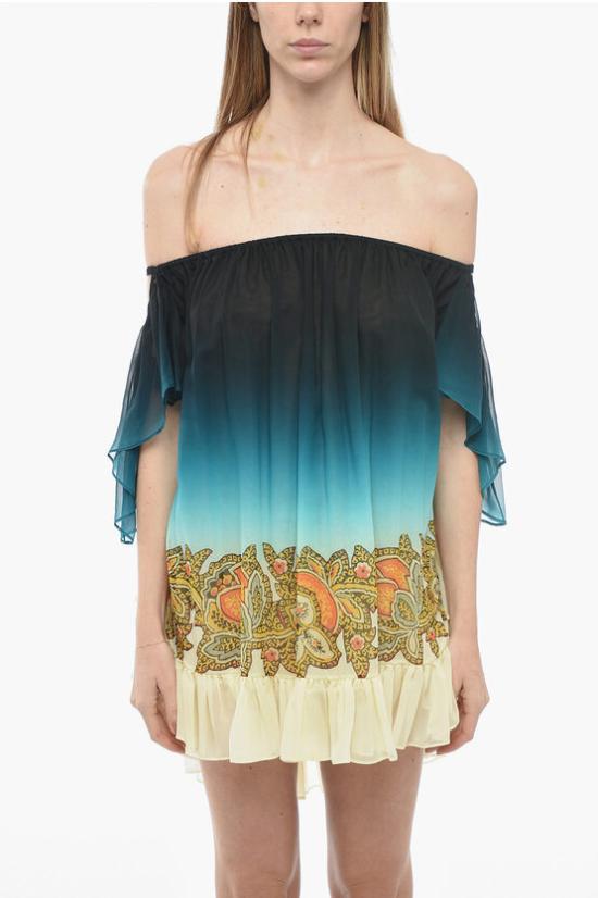  에트로 숏 원피스 12589 4366 0250 Blue - ETRO