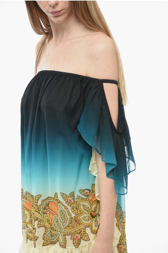  에트로 숏 원피스 12589 4366 0250 Blue - ETRO