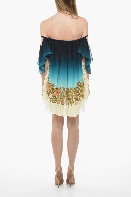  에트로 숏 원피스 12589 4366 0250 Blue - ETRO