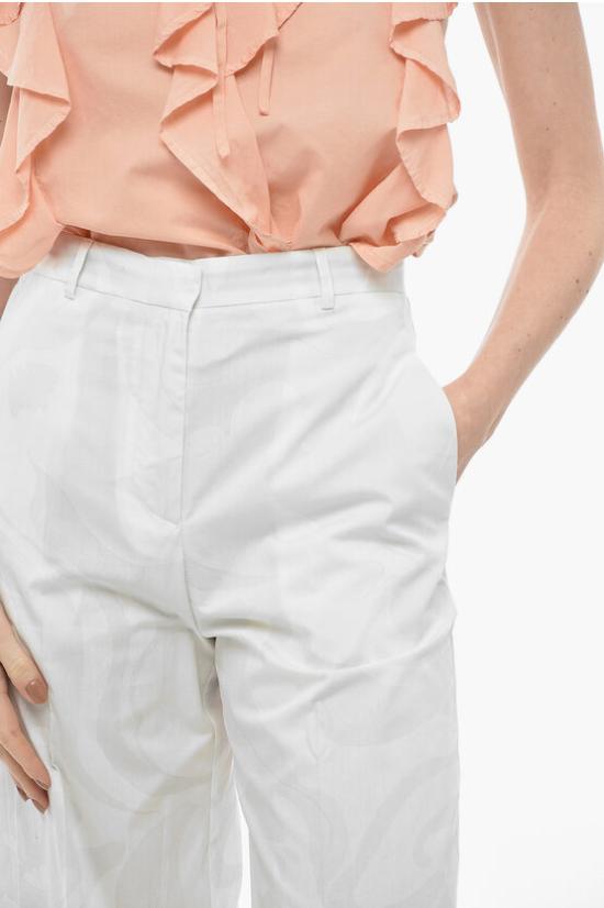  에트로 스트레이트 크롭 팬츠 12233 White - ETRO