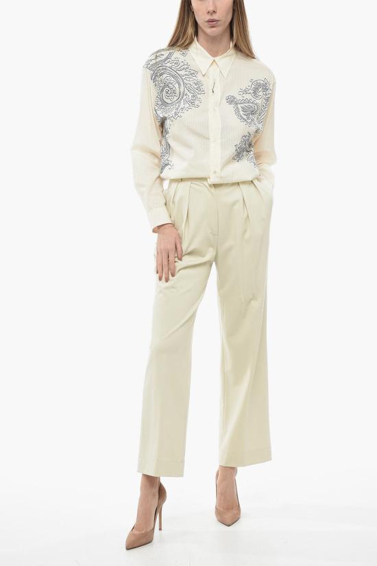  해리스와프런던 스트레이트 팬츠 A8447PXL 408 White - HARRIS WHARF LONDON