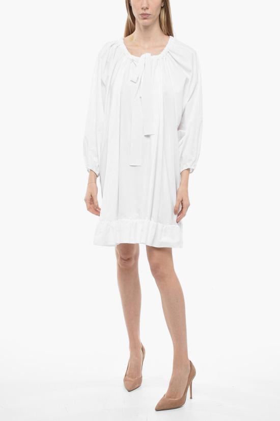  파투 미디 원피스 DR1080017CO 001W White - PATOU