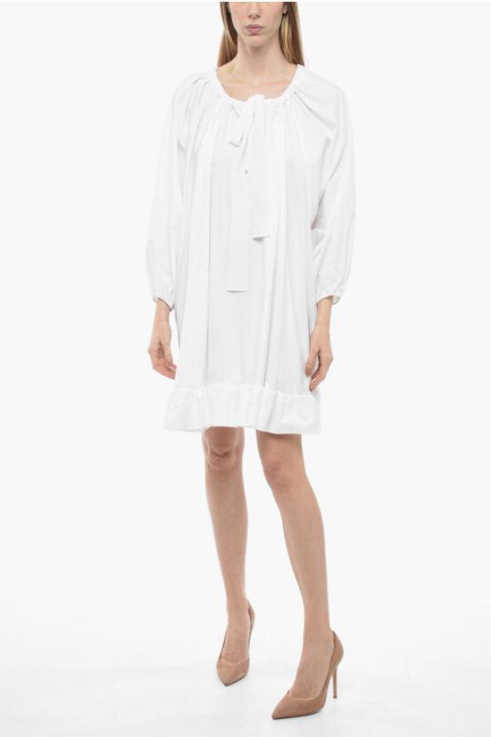  파투 미디 원피스 DR1080017CO 001W White - PATOU