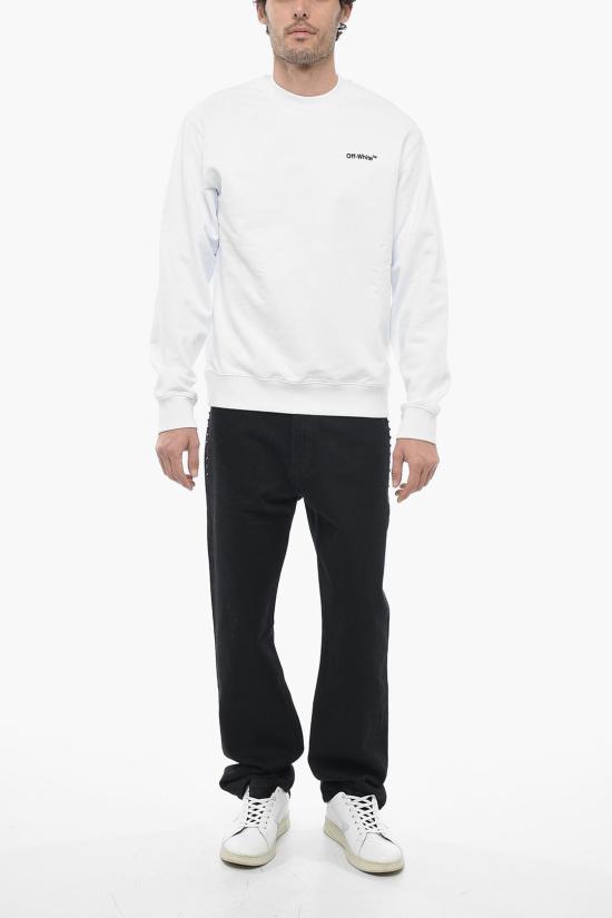  오프화이트 긴팔 티셔츠 OMBA057C99FLE0100110 White - OFF WHITE