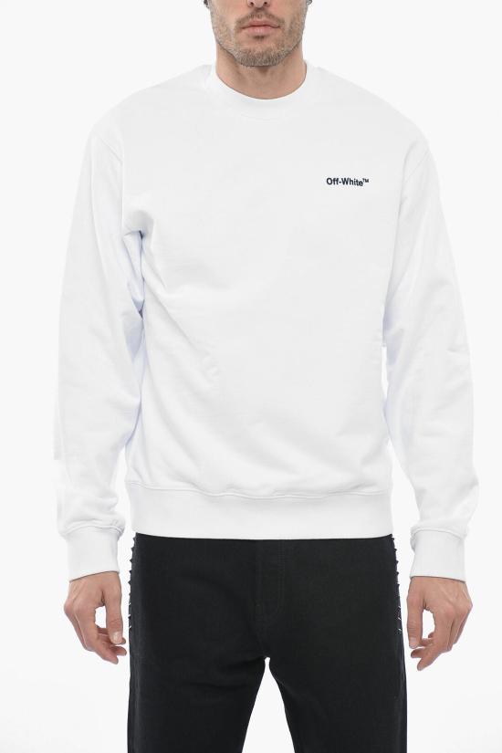  오프화이트 긴팔 티셔츠 OMBA057C99FLE0100110 White