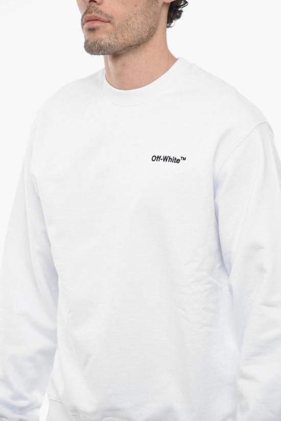  오프화이트 긴팔 티셔츠 OMBA057C99FLE0100110 White - OFF WHITE