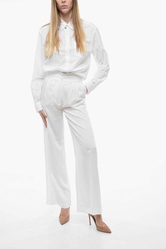  헤베스튜디오 스트레이트 팬츠 H223GFPNLGN CR White - HEBE STUDIO