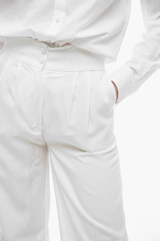  헤베스튜디오 스트레이트 팬츠 H223GFPNLGN CR White - HEBE STUDIO