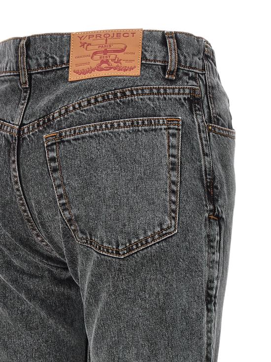  와이프로젝트 데님 스트레이트 팬츠 스트레이트 팬츠 107PA002EVERGREENVINTAGEBLACK Black - Y PROJECT
