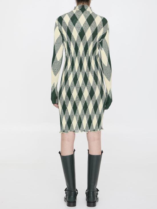 버버리 숏 원피스 7402540 8081055 B8766 GREEN - BURBERRY