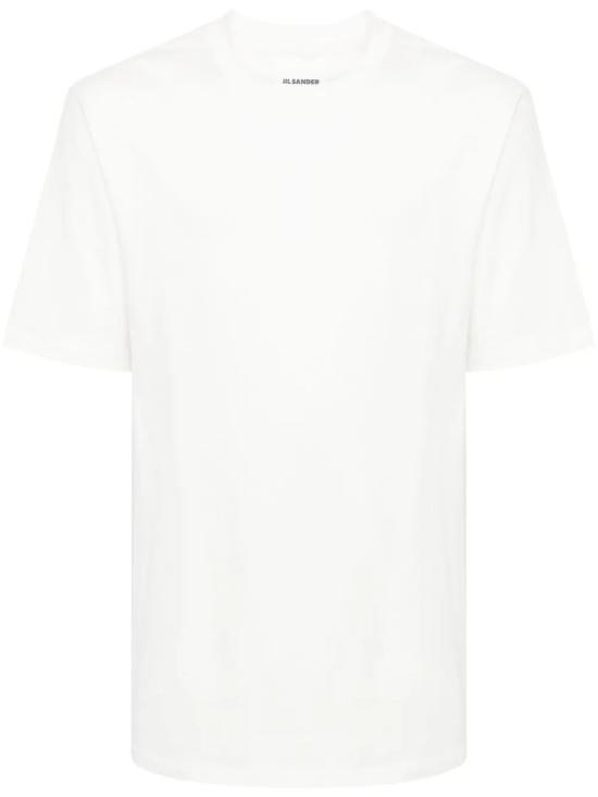  질샌더 반팔 티셔츠 J22GC0173J46219 104 Ivory