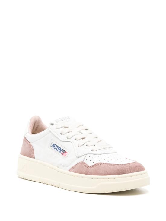  오트리 메달리스트 로우 레더 스니커즈 AULWGS28 GOAT SUEDE WHT NUDE - AUTRY