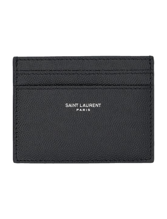 26FW 생로랑 그랑 드 뿌드르 엠보스드 레더 카드 케이스 375946BTY0N 1000 - SAINT LAURENT
