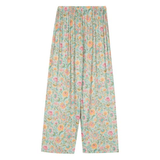  루이스미샤 팔라초 팬츠 P0124 MELYCIA FLOWE GREEN - LOUISE MISHA