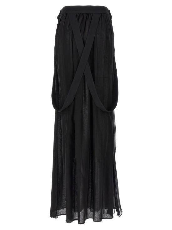  막스마라 롱 스커트 JEDY004 Black - MAX MARA