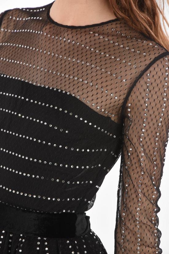  필립 플레인 미디 원피스 A18C WRG0868 PTE003N 02 Black - PHILIPP PLEIN