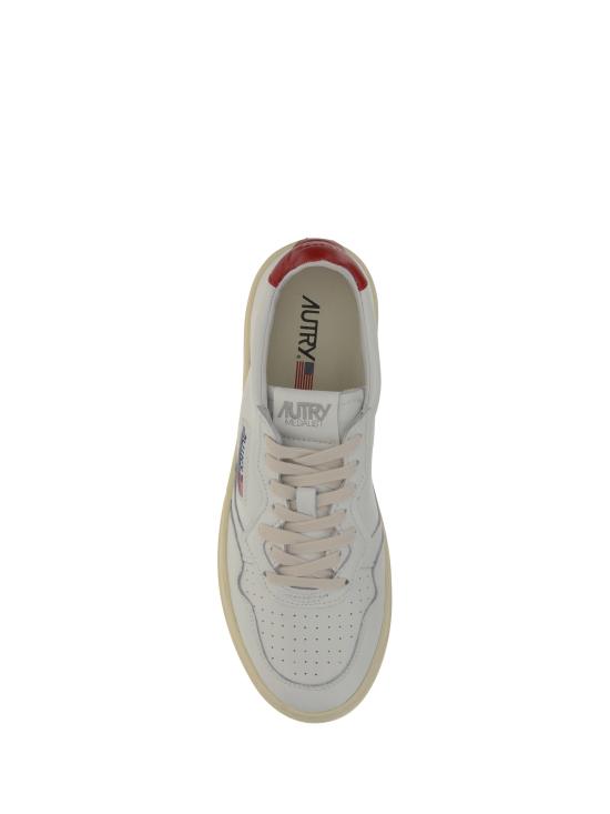 26SS 오트리 메달리스트 로우 스니커즈 AULMLL21 WHTRED WHITE - AUTRY