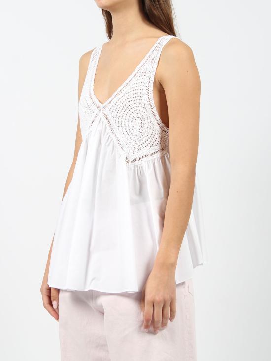  파로쉬 민소매 티셔츠 D313019 CANYOX24 001 BIANCO - PAROSH