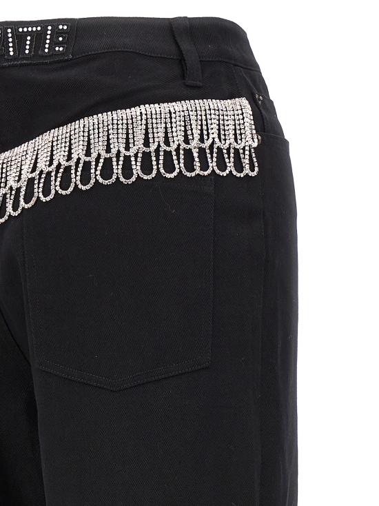  로테이트 바이 크리스텐슨 데님 스트레이트 팬츠 스트레이트 팬츠 1005331001000 Black - ROTATE