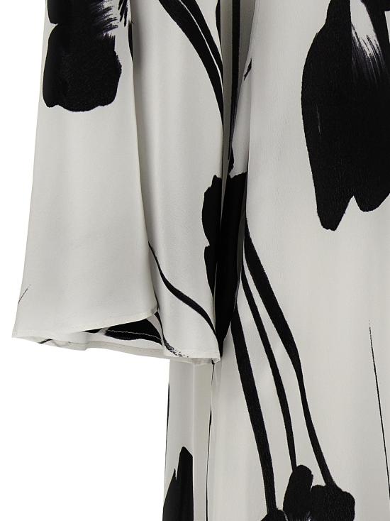  막스마라 스튜디오 롱 원피스 ELES001 White Black - MAX MARA STUDIO